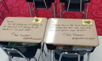 This Teacher Writes Personalized Messages On Each Students Desk To Motivate Them Before Tests