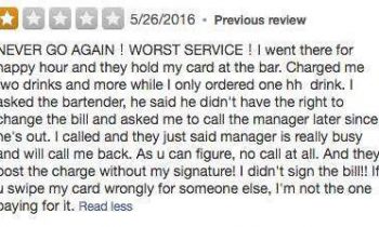 Woman Leaves Negative Yelp Review, Called Out For Sh*tting Herself By Manager