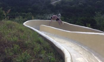 Dallas man slips off waterslide and crashes