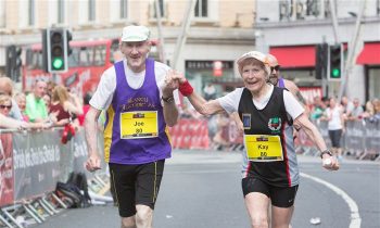 80-Year-Old Couple Finishes Marathan Hand-In-Hand To Celebrate 57th Anniversary