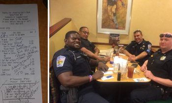 Heres What Cops Did For A Couple That Refused To Sit Near Them In A Restaurant