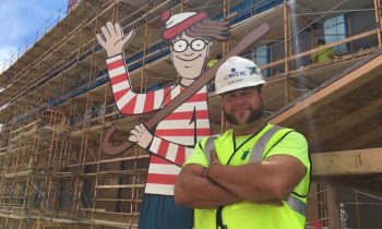 A Construction Worker Built A Life-Size Wheres Waldo For Kids In The Hospital Next Door To Find