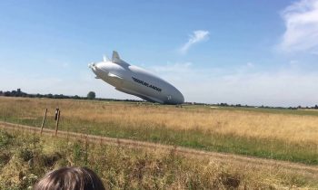 Airship crash, Airlander 10 crashing into the ground cardington shed airship