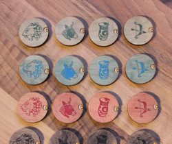 Improved Game Tokens with Laser Cutting and Clever Design