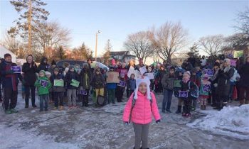 Hundreds Of People Welcome 8-Year-Old Back To School After 15-Month Battle With Cancer