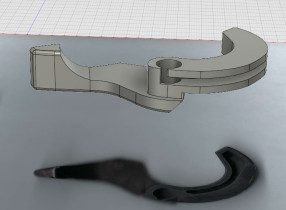 Printed Motorcycle Choke Lever Goes the Distance