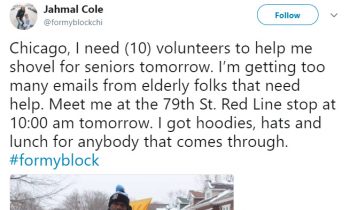 He Asked For 10 Volunteers To Shovel Snow For Seniors. Over 100 People Showed Up