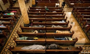 This Church Lets The Homeless Sleep Inside. They Also Offer Blankets And Massages