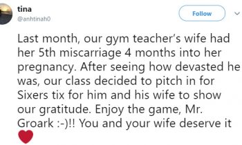 Students Give Back To Their Teacher After His Wife Has Another Miscarriage