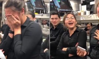 Restaurant Employees Surprise Coworker With A Plane Ticket To See Her Family