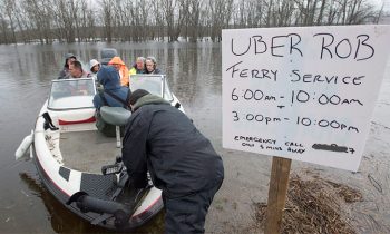 and#039;Uber Roband#039; Offers Free Ferry Service To Locals Affected By Flood In New Brunswick