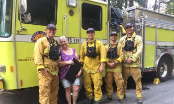 Woman Thinks She Has To Evacuate When Firefighters Arrive, But They Had Other Plans