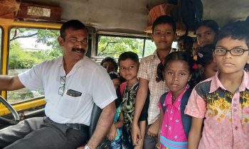 Teacher In India Buys A Bus And Picks Up Students Every Morning So No One Drops Out Of School