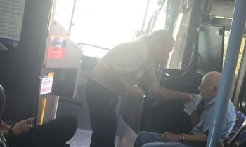 Bus Driver Notices Elderly Man In Distress, Sits Him In The AC And Gives Him Water